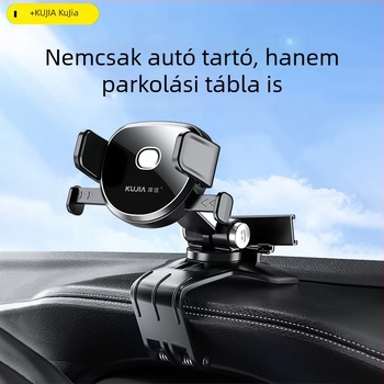 Autótelefon tartó a műszerfal navigációjához, rögzítés a szellőzőnyílásban, 360°-os forgás, rezgésmentes