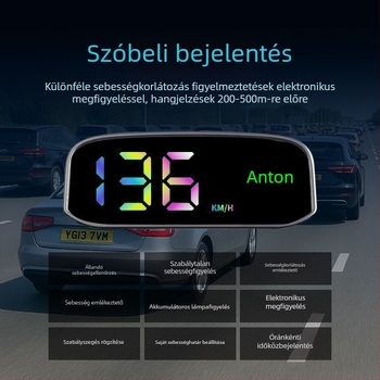 Napelemes sebességmérő eszköz, kézi vezérlés, tömeg 115