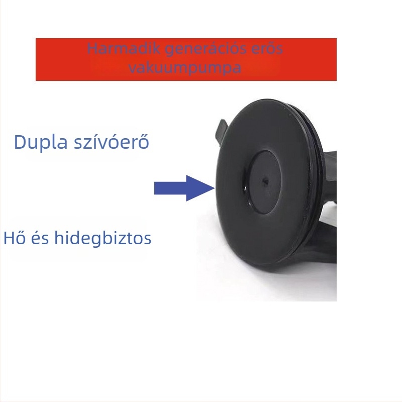 Autó DVR tartó szilikon szívófejjel, T-alakú alap, univerzális kompatibilitás, modell X-17