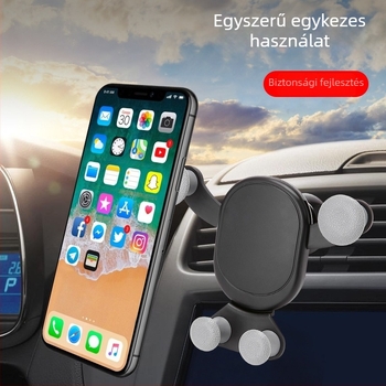 Dayleer autós telefontartó – légkivezető nyílásra, gravitációs érzékelő, egyszerű, masszív, műanyag