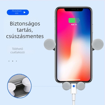 Dayleer autós telefontartó – légkivezető nyílásra, gravitációs érzékelő, egyszerű, masszív, műanyag