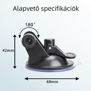 Autóba szerelhető telefontartó erős szívófejjel, 4KG+ tapadás, XFH, műanyag