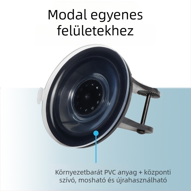 Autóba szerelhető telefontartó erős szívófejjel, 4KG+ tapadás, XFH, műanyag