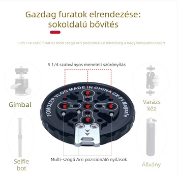 Élő közvetítéshez való telefon-tartó — ötvözet, univerzális, testreszabható