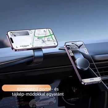 Autótelefon-tartó adhéziós Velcro-ral, ABS anyag, minimalist stílus, anti-shake funkció, testreszabható