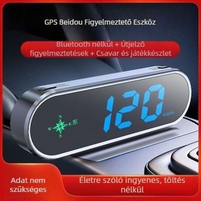 Autó radar figyelmeztető készülék Beidou HUD-del, hangos sebességjelentés és figyelmeztető riasztások — Termékkód: 41741z64h75252; Testreszabás elérhető; Funkció: különböző figyelmeztetési részek