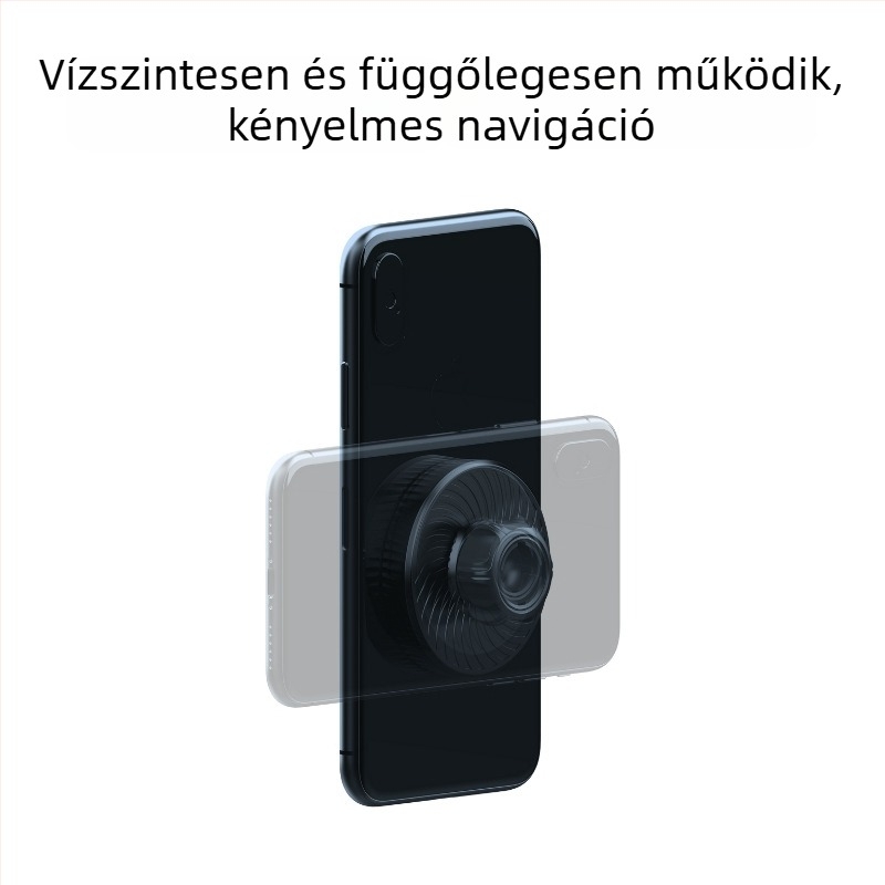 Autós telefon-tartó, univerzális, erős szívóerővel, műanyag