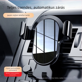Autótelefon-tartó – szellőzőrostélyhoz illeszkedő tartó, mobiltelefonhoz, autóban használható
