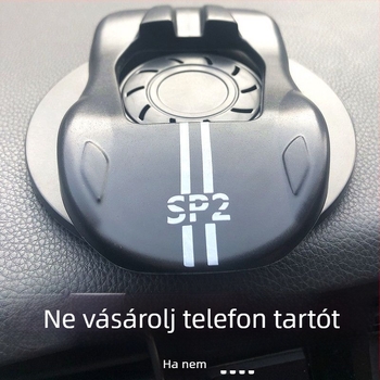 HUD telefon-tartó az autó műszerfalához (ragasztó rögzítés; 360° forgás; univerzális illeszkedés; műszerfal; 7.5W teljesítmény)