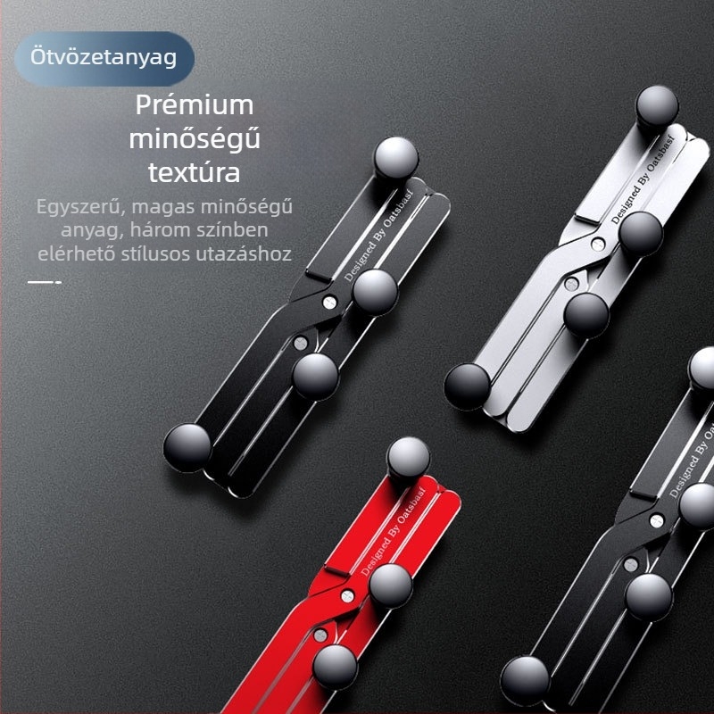 Autó légkivezetőre szerelhető tartó, ötvözetből, minimalist stílus, modell 03776, általános kompatibilitás