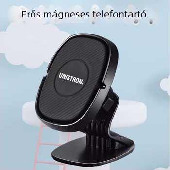 Autótelefon-tartó mágneses vákuumos rögzítéssel, univerzális, többfunkciós navigációhoz