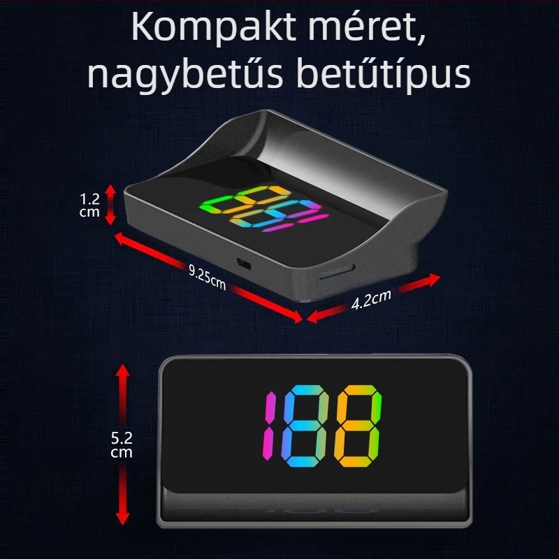 Chi weng üvegprojekciós HUD autókhoz – USB táplálás, súly 1 g