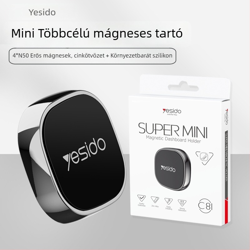 Autótelefon-tartó mágneses cinkötvözetből, kreatív dizájn