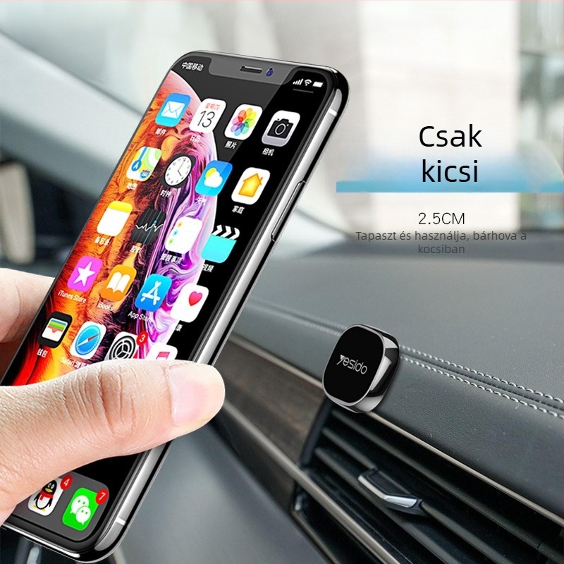 Autótelefon-tartó mágneses cinkötvözetből, kreatív dizájn