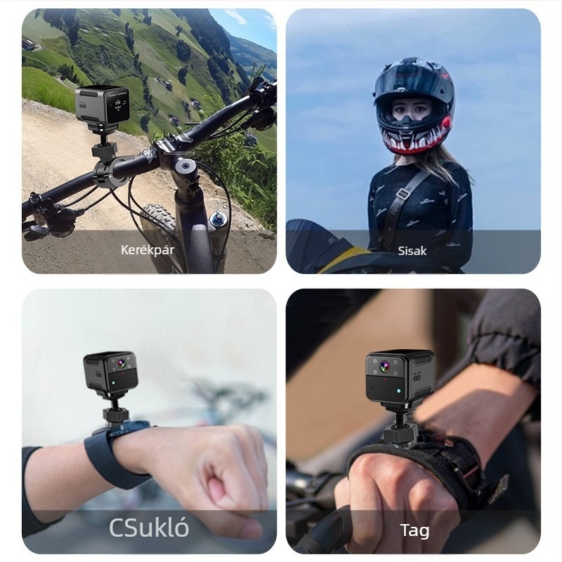 Motorkerékpár- és kerékpár sisak kamerával – Modell C9, 150° látószög, 2.0MP szenzor, 512GB tárhely, 4 óra felvétel