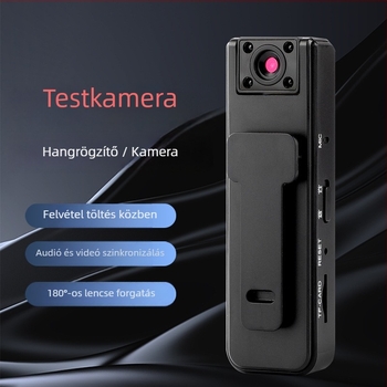 A9 Hátsó csipeszes felvételkészítő kamera, 90° látószög, 1 MP, USB, TF-kártya 128 GB-ig