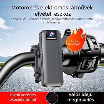 Motorkerékpár akciókamera sisakhoz, 4K Ultra HD, 170° széles látószög, TF-kártya támogatás, 4G kapcsolódás, parkolás monitorozása