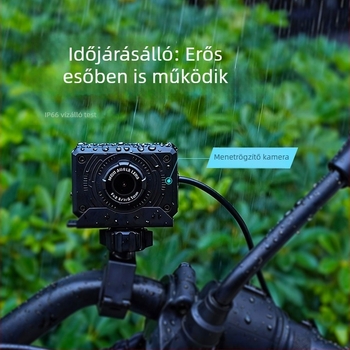 L3 fedélzeti kamera motorkerékpárhoz és elektromos járműhöz, 1080P HD, 140° látószög, hosszú akkumulátor-élettartam