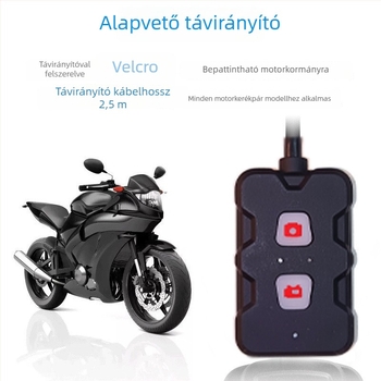 Motorkerékpár dash cam M2 – 1080P, WiFi, elöl és hátul dupla lencsés, 170° látószög