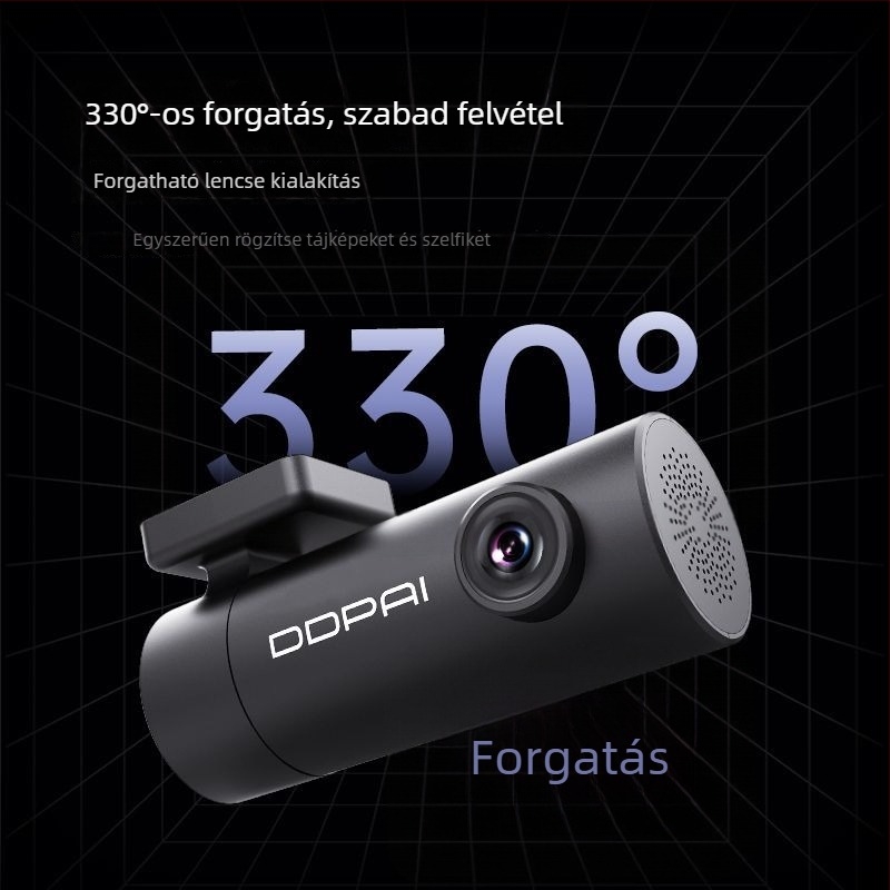 Autós dash cam 1296P, 170° látószög, továbbfejlesztett éjszakai látás, parkolás megfigyelése, 5G kapcsolódás