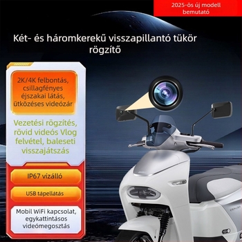 Új HD panoráma kamera motorkerékpárhoz USB táplálással, kültéri sportfelvételekhez