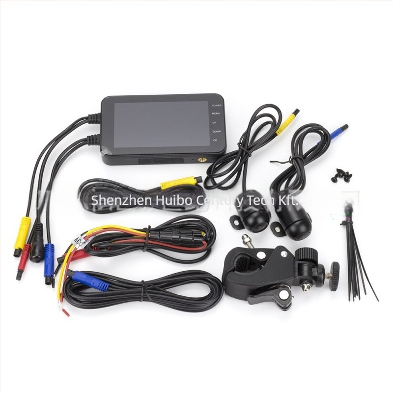 MT003 Motorkerékpár DVR – elő- és hátsó kettős felvétel, vízálló, 1080P, 140° látómező, támogatás 32GB-ig