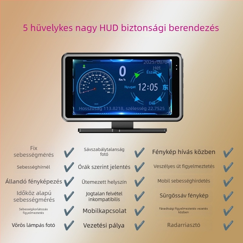 Speedlink Beidou okostelefonhoz csatlakoztatott autós dash cam, 1080p videó, 170° széles látószög, 32GB memória, USB interfész
