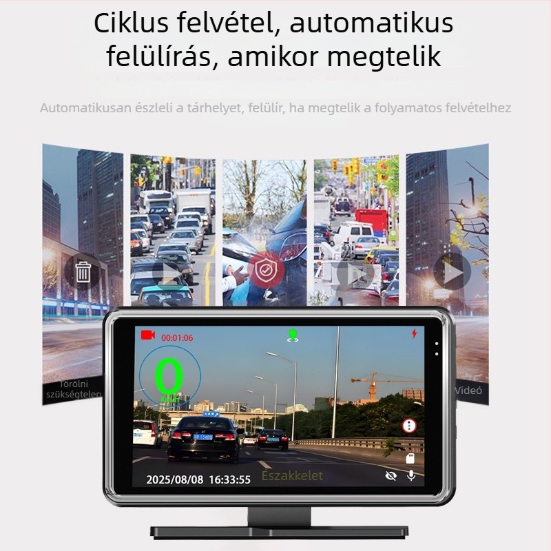 Speedlink Beidou okostelefonhoz csatlakoztatott autós dash cam, 1080p videó, 170° széles látószög, 32GB memória, USB interfész