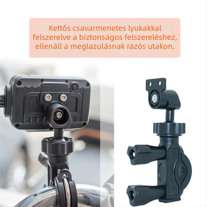 MT30 motorkerékpáros fedélzeti kamera – elöl és hátul dupla objektívvel, 1080p, 150° széles látószög, F2.0, microSD 32GB-ig, vízálló