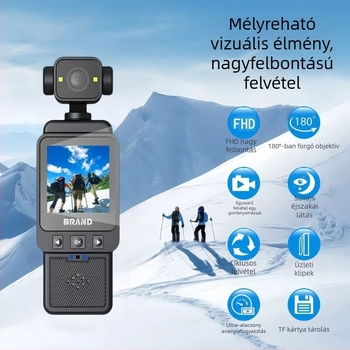 Jiakasi Kézi akciókamera anti‑rezgés stabilizációval – 1080p videó, 2MP felvételek, hordozható kültéri felvétel