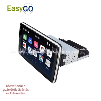 Autó Android navigációs fejegység IPS kijelzővel, 360° forgatás, Bluetooth MP5, 12V tápegység, OEM testreszabás