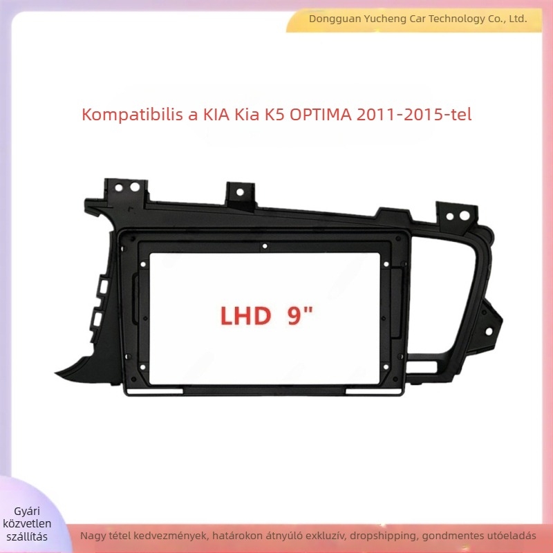 Kia K5 Optima központi kijelző navigációs keret | Anyag ABS+PC | Kompatibilis modellek Kia K5 Optima | Modell évek 2011–2015 | Tömeg 1 kg