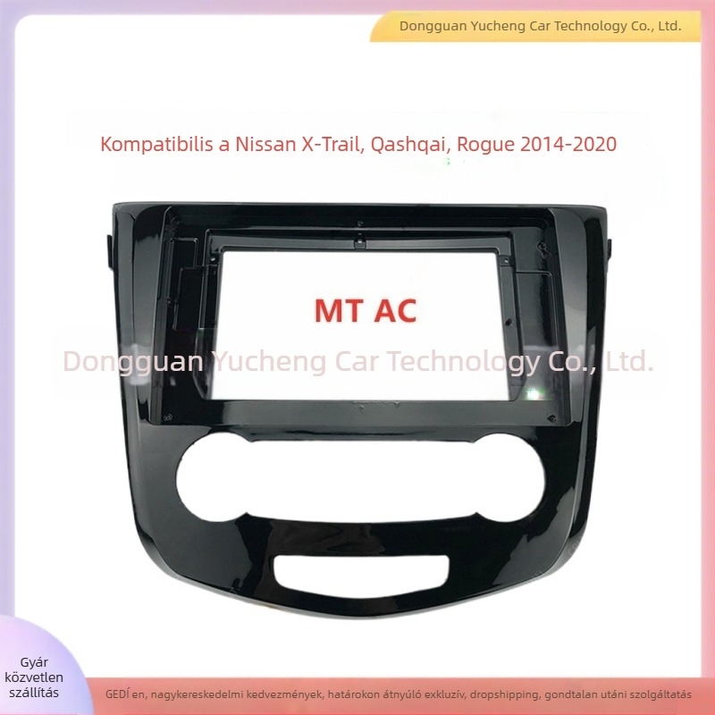 Nissan X-Trail, Qashqai és Rogue központi navigációkeret — ABS+PC, 2014–2020 kompatibilis, súly 1 kg