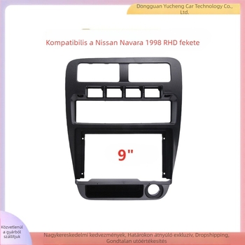 Nissan Navara középkonzol navigációs keret – 9 hüvelykes panel, ABS+PC, 300 g, kompatibil Navara