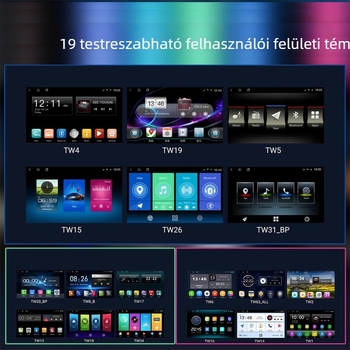 Android Vezeték nélküli CarPlay Kapacitív OLED érintőképernyő autó MP5 lejátszó, 2+32GB, FM rádió, 12V DC