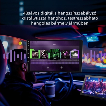 Android Vezeték nélküli CarPlay Kapacitív OLED érintőképernyő autó MP5 lejátszó, 2+32GB, FM rádió, 12V DC