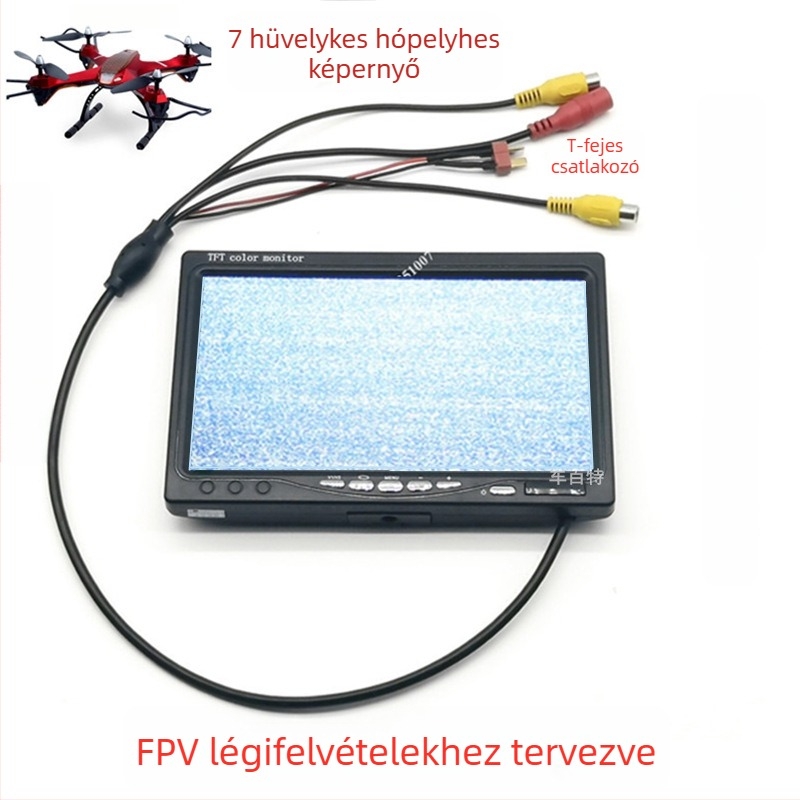 7 hüvelykes autós LCD monitor FPV drón vevőhöz – légi fotó kijelző