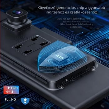 10,26 hüvelykes hordozható autós MP5 Bluetooth kijelző, vezeték nélküli CarPlay és Android navigációval