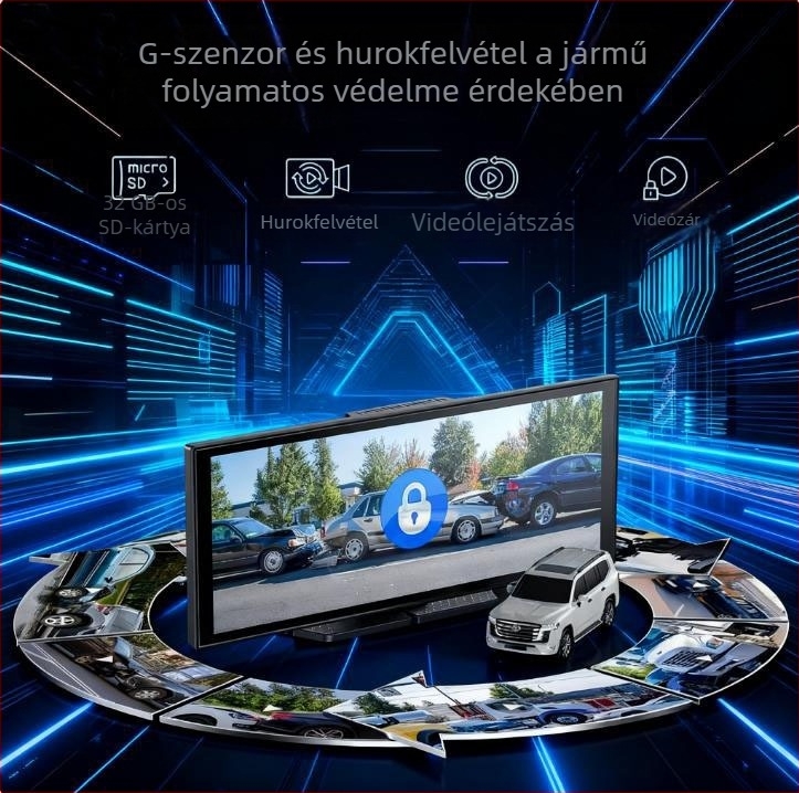 10,26 hüvelykes hordozható autós MP5 Bluetooth kijelző, vezeték nélküli CarPlay és Android navigációval
