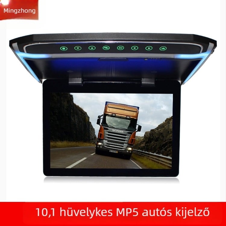 Autó plafon LCD kijelző 1018V/1018M, 1024x600 felbontás, AV bemenet