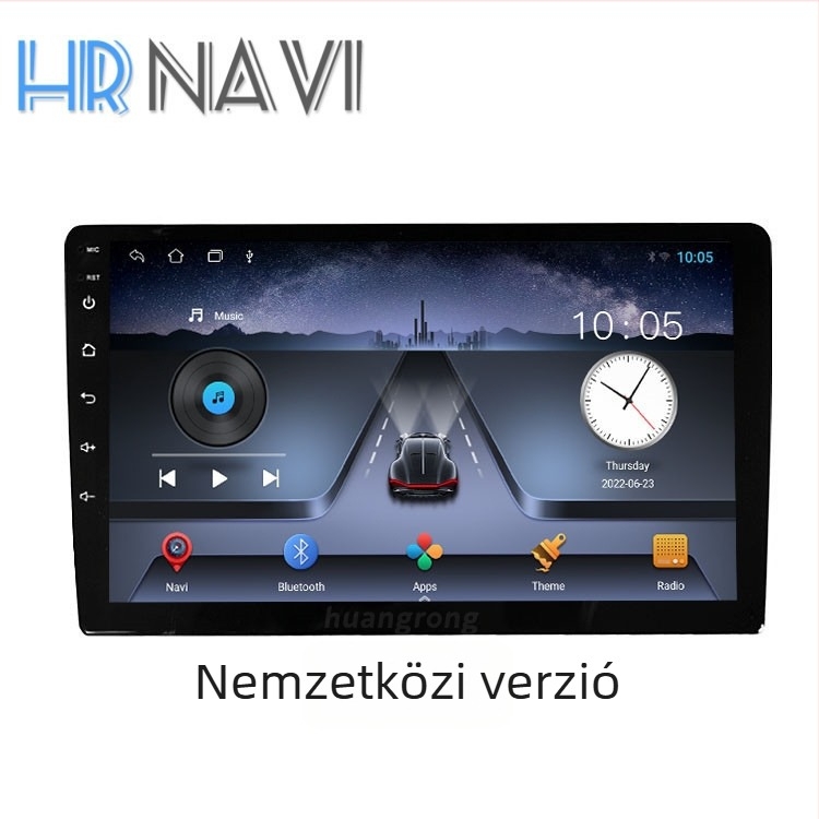 Android All-in-One autós infotainment központ IPS érintőképernyővel, 12V tápegység, 5×45W, Google Play külföldi verzió, 1 éves garancia