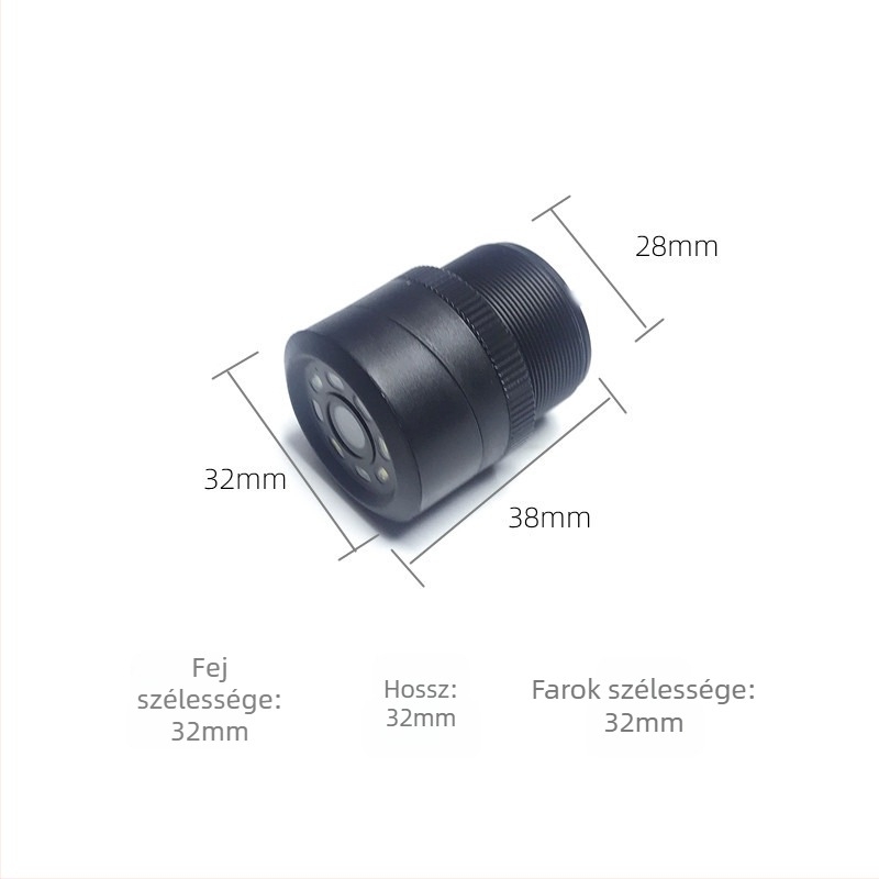Autó hátsó kamera 8 LED-del, 12V, 90° látószög, 688×582 felbontás, CVBS videó.