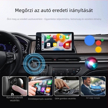 CarPlay vezeték nélküli konverter A21s - duál‑magos processzor, 1GB RAM, 16GB ROM, USB interfész