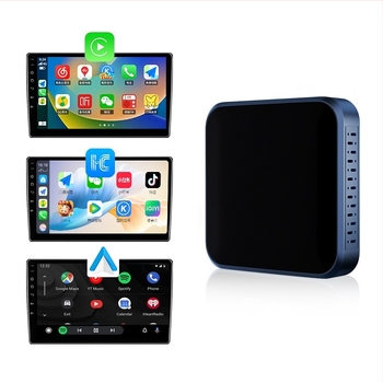 Vezeték nélküli CarPlay/Android Auto 2-in-1 összekötő doboz Androidos autókhoz, GW-A3, ABS, 46 g, 5V, 0,5A