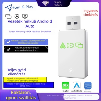 3 az 1-ben vezeték nélküli autóközponti doboz Android Auto, MirrorLink és DeX