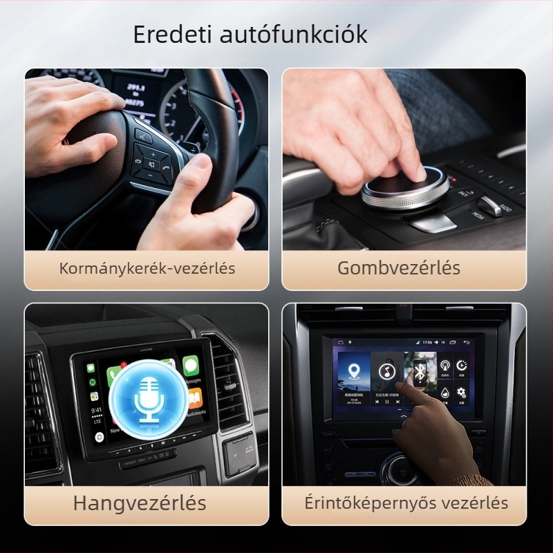 Vezeték nélküli CarPlay doboz autóhoz, kapcsolódási modul, univerzális Wi‑Fi vevő és adó