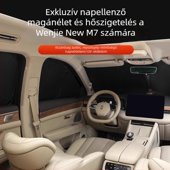 Wenjie M7/M9/M8/5 autóelülső ablakárnyékoló, hőszigetelő és átlátszatlan, UV-védelem