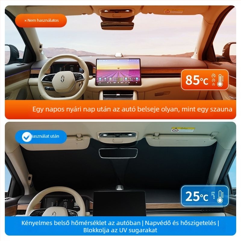 Wenjie M5/M7/M8/M9 autó árnyékoló – napvédelem, hőszigetelés, magánélet, egyszerű telepítés, jégkristályos anyag, logó nyomtatás elérhető