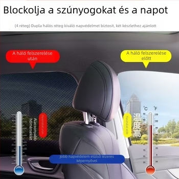 Autóablak szúnyogháló, napvédő roló és oldalsó privátfüggöny