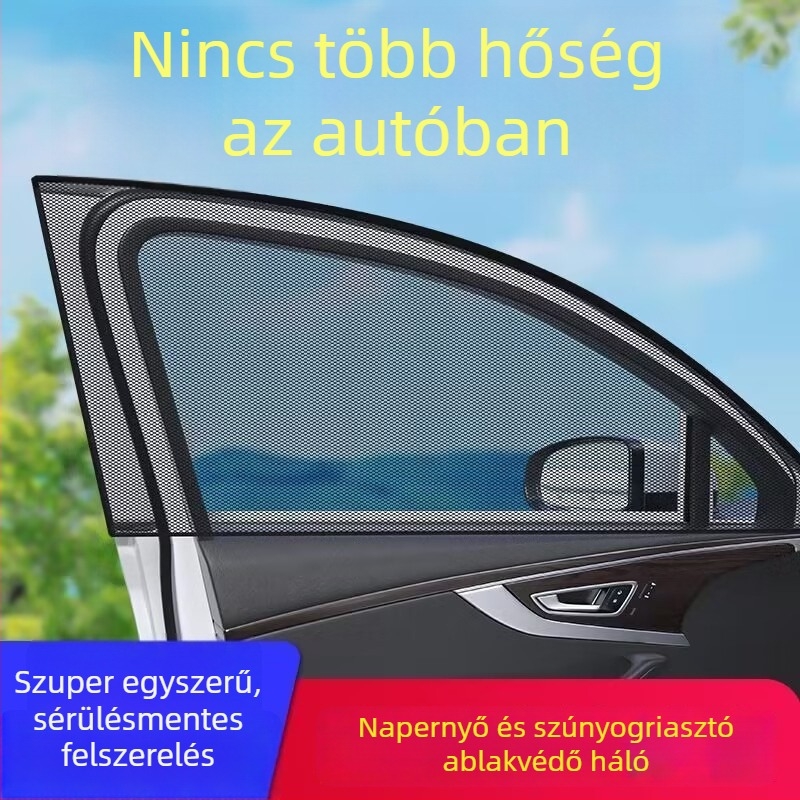 Autóablak szúnyogháló, napvédő roló és oldalsó privátfüggöny